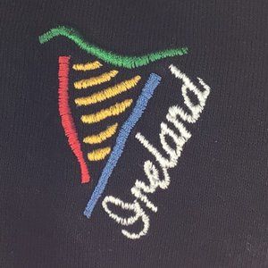 Screen Stars - Black Sweatshirt with Irish Harp and Ireland script